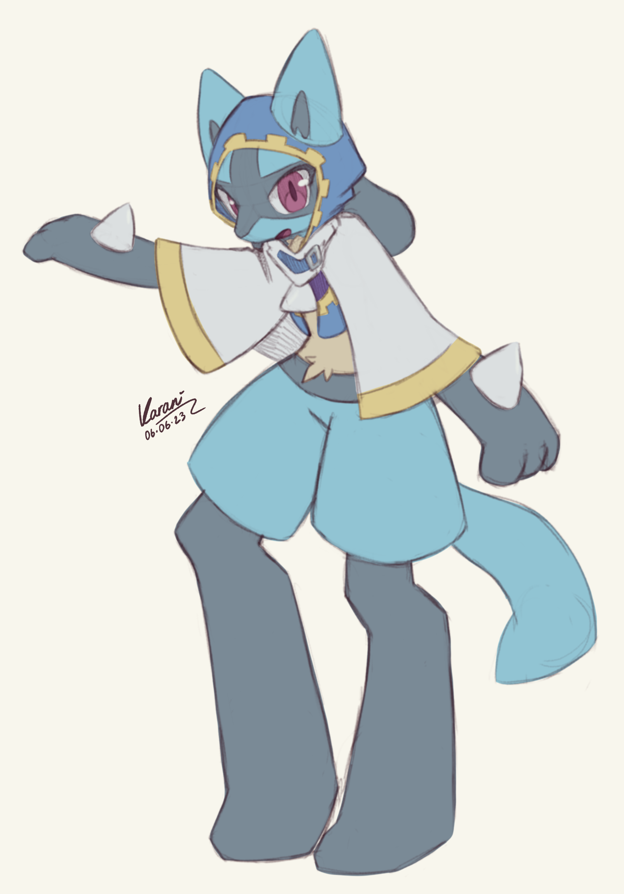 Magolor Lucario Sketch