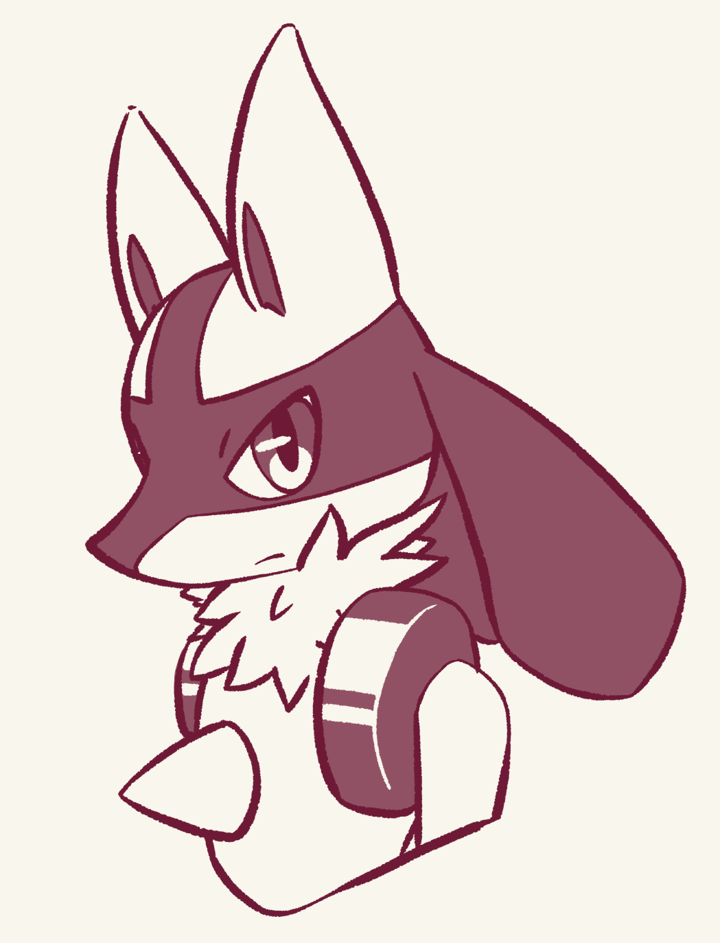 Derusting Lucario Sketch